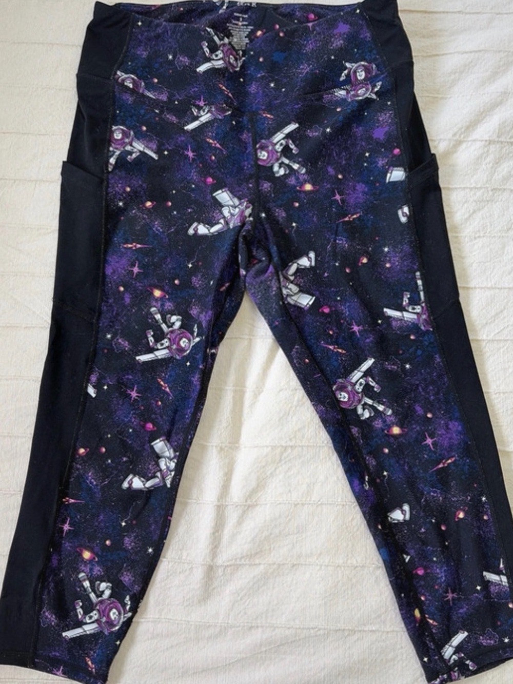 Torrid Disney Pixar Toy Story Buzz Lightyear Galaxy High-Rise Crop Leggings.